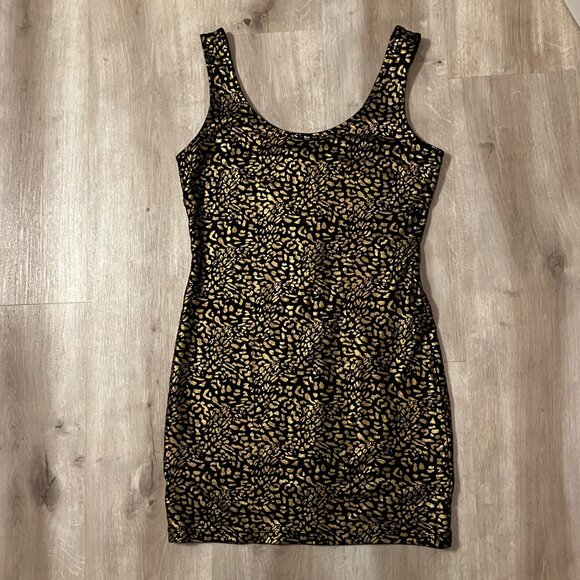 Forever 21 Cheetah Print Sleeveless Party Dress Women's Size Small - Picture 1 of 9